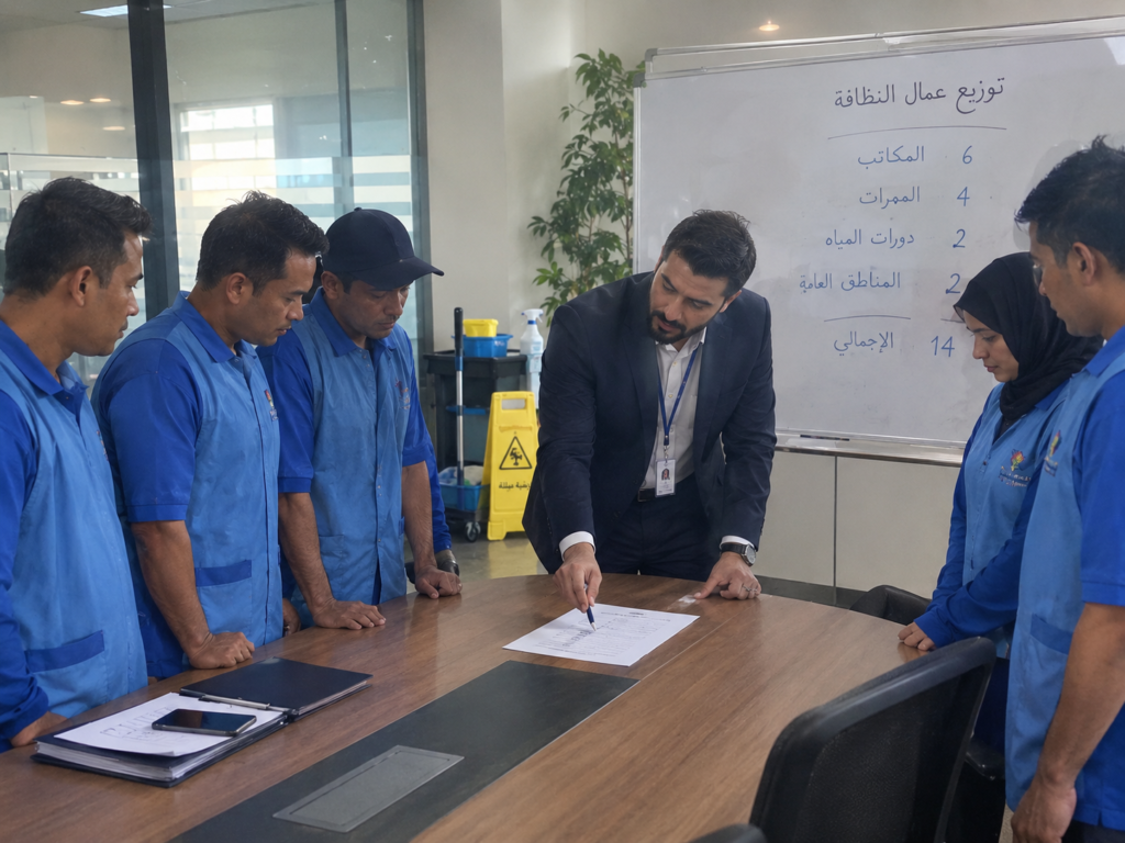 عدد عمال نظافة للايجار